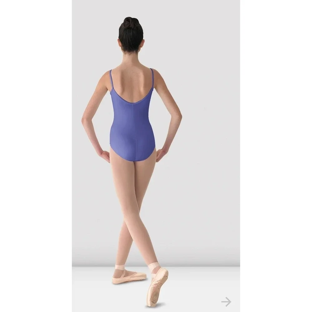 NWT Mirella Ladies Medium M Purple Swamed Leotard M207L